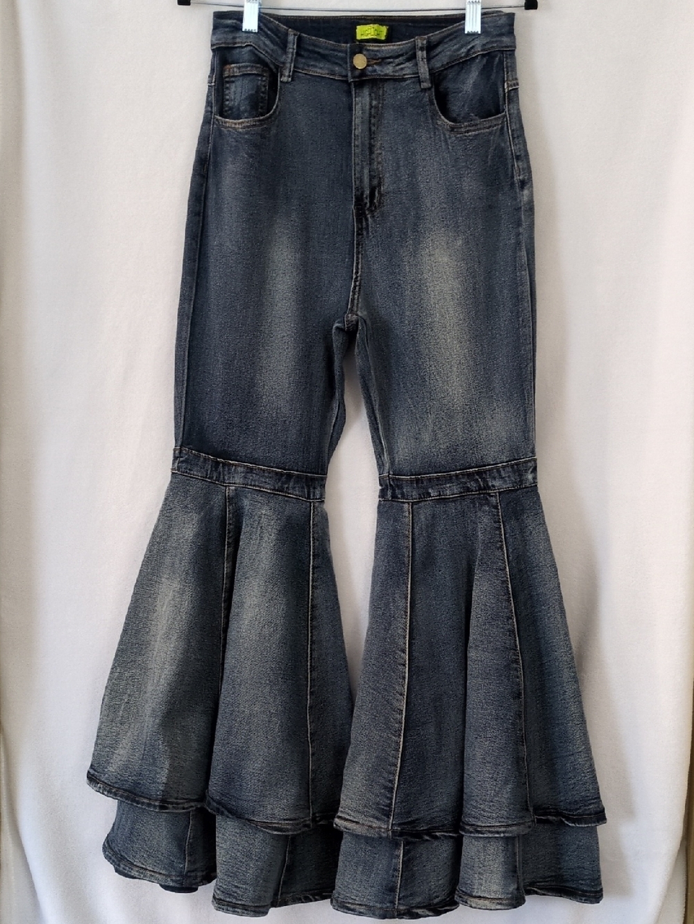 Love Highlight Tiered Flare Jeans